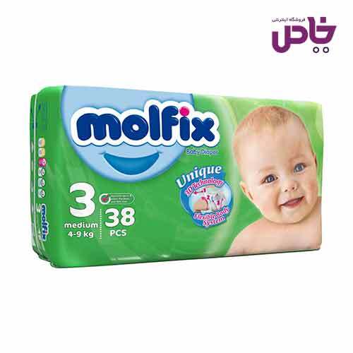 پوشک مولفيکس سايز 3 بسته 38 عددي