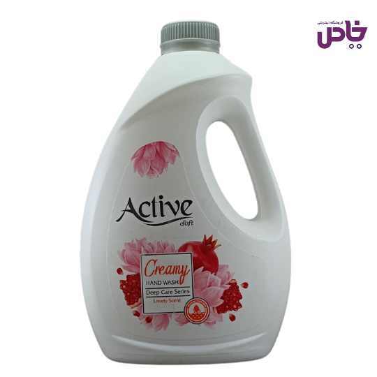 مايع دستشويي اکتيو مدل کرمي 2000 گرمي انار