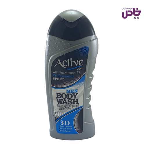 شامپو بدن اکتيو اسپورت اقايان 400 گرمي نقره اي