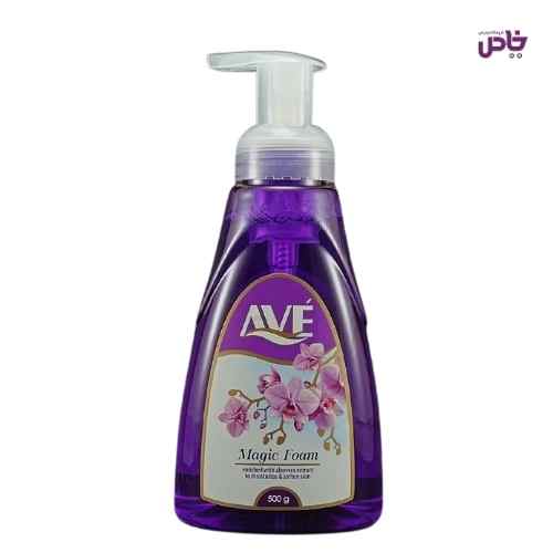 فوم دستشويي اوه مدل مثلثي بنفش 500 گرمي