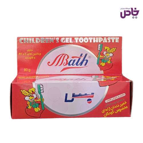 خميردندان کودک بس مدل ژله اي 80 گرم طعم توت فرنگي