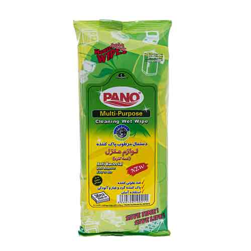 دستمال مرطوب پانو پاک کننده لوازم منزل (همه کاره) 36 برگي