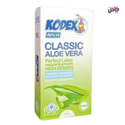 کاندوم کدکس مدل کلاسيک آلوئه ورا 12 عددي