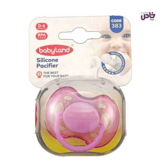 بي بي لند پستانک فندقي شفاف سايز1 کد 383