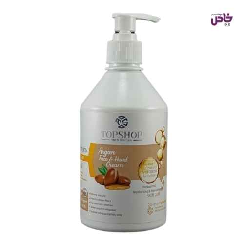 کرم مرطوب کننده تاپ شاپ پمپي 500 ميل روغن آرگان