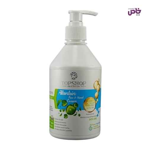 کرم مرطوب کننده تاپ شاپ حاوي الانتوئين 500 ميل پمپي