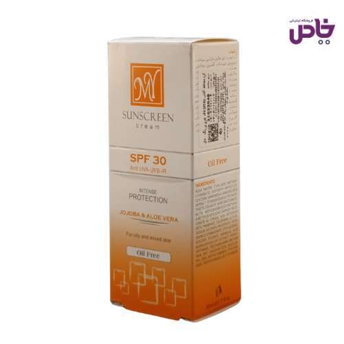 کرم ضد افتاب ماي SPF30 بي رنگ 50 ميل فاقدچربي