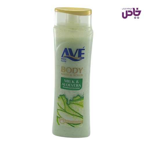 شامپو صورت و بدن اوه کرمي اسکراب شيرآلوورا 400 گرم