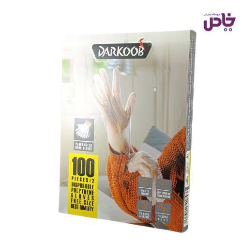 دستکش يکبارمصرف دارکوب 100 تايي چسبي