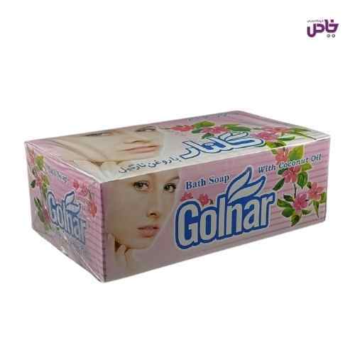 صابون حمام گلنار طرح چهره صورتي
