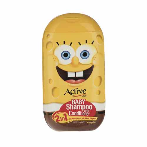شامپو بچه ونرم کننده اکتيو 2در1 وزن 280م باب اسفنج