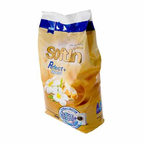 پودر کيسه اي سافتلن مدل کامل و درخشان 3 کيلوگرمي