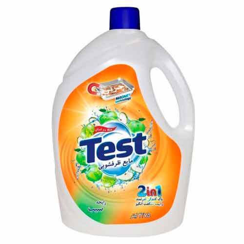 مايع ظرفشويي تست رايحه سيب حجم 3/750 ليتري