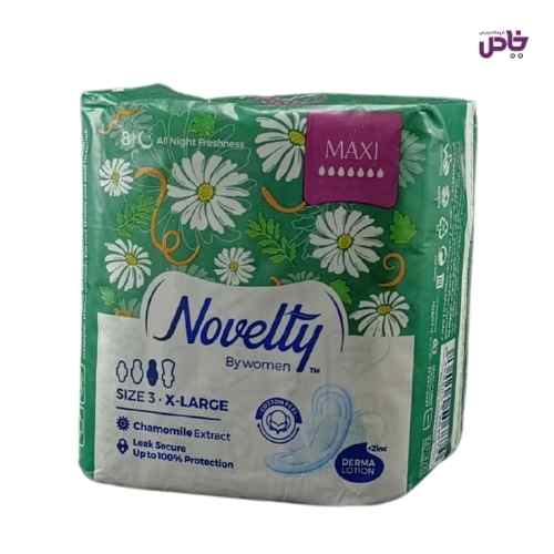 نوار بهداشتي ناولتي مدل ماکسي پنبه اي سايز 3