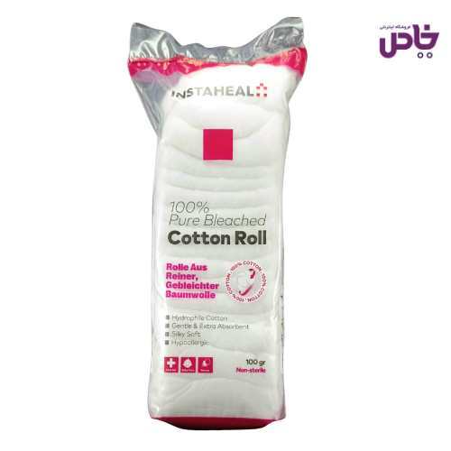 پنبه 100درصد طبيعي اينستاهيل غيراستريل 100 گرم