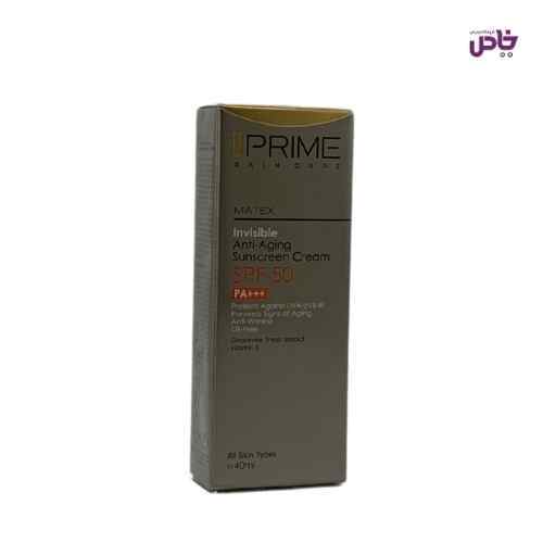 ضدافتاب پرايم جوان کننده فاقد چربي و رنگ SPF50 حجم 40 ميل
