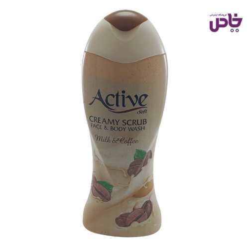 شامپو بدن کرمي اکتيو لايه بردار 400 گرمي قهوه