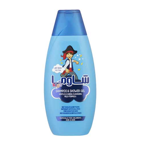 شامپو  سرو بدن بچه شاوما مدل پسران 400 ميل