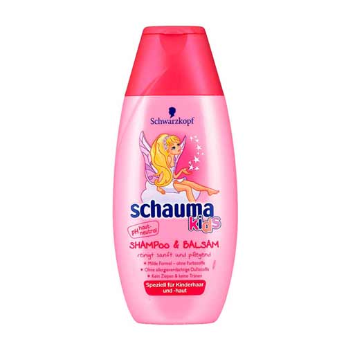 شامپو سرو بدن بچه شاوما مدل دخترانه 400 ميل