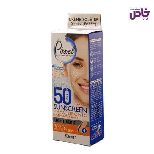 کرم ضد افتاب پيکسل بژروشن spf50 خشک حساس 50ميل