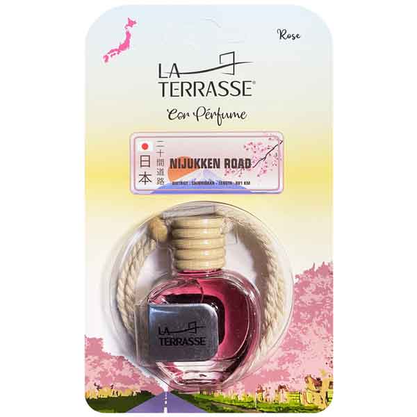 خوشبوکننده خودرو لاتراس اويزي رايحه گل رز 10 ميل