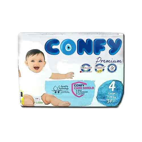 پوشک کانفي بيبي پريميوم 7تا14کيلو 34 عددي سايز 4