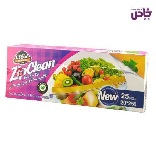 کيسه فريزر زيپدار پتروکلين 20*25 تعداد 25