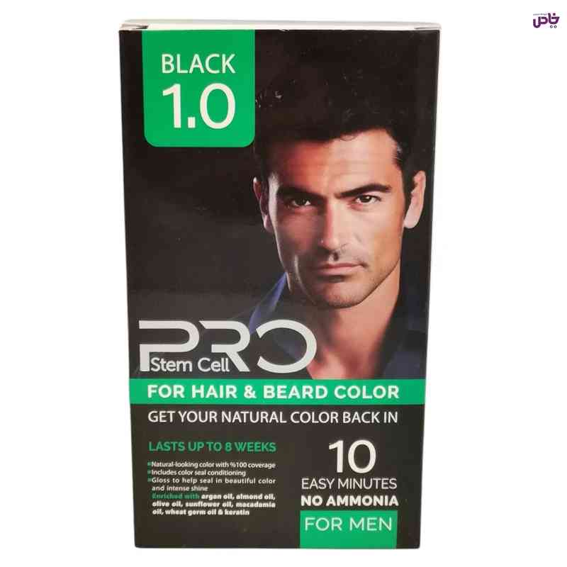 کيت رنگ مو مردانه پرواستم سل 50 ميل مشکي 1.0